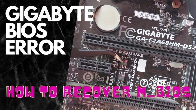 gigabyte bios recovery adapter
