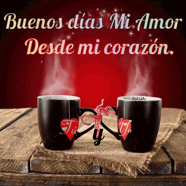 buenos dias con amor y cafe