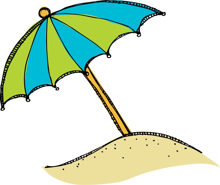 summer umbrella cartoon