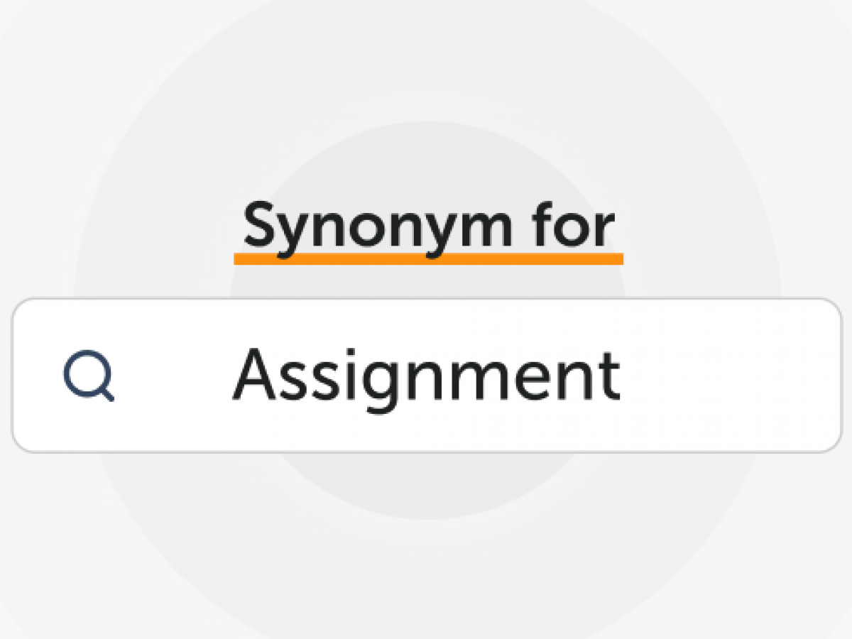 assignment synonym