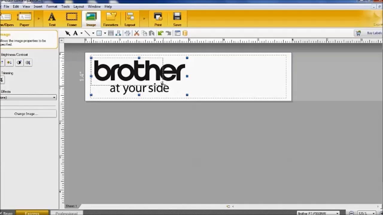 p touch brother label maker software