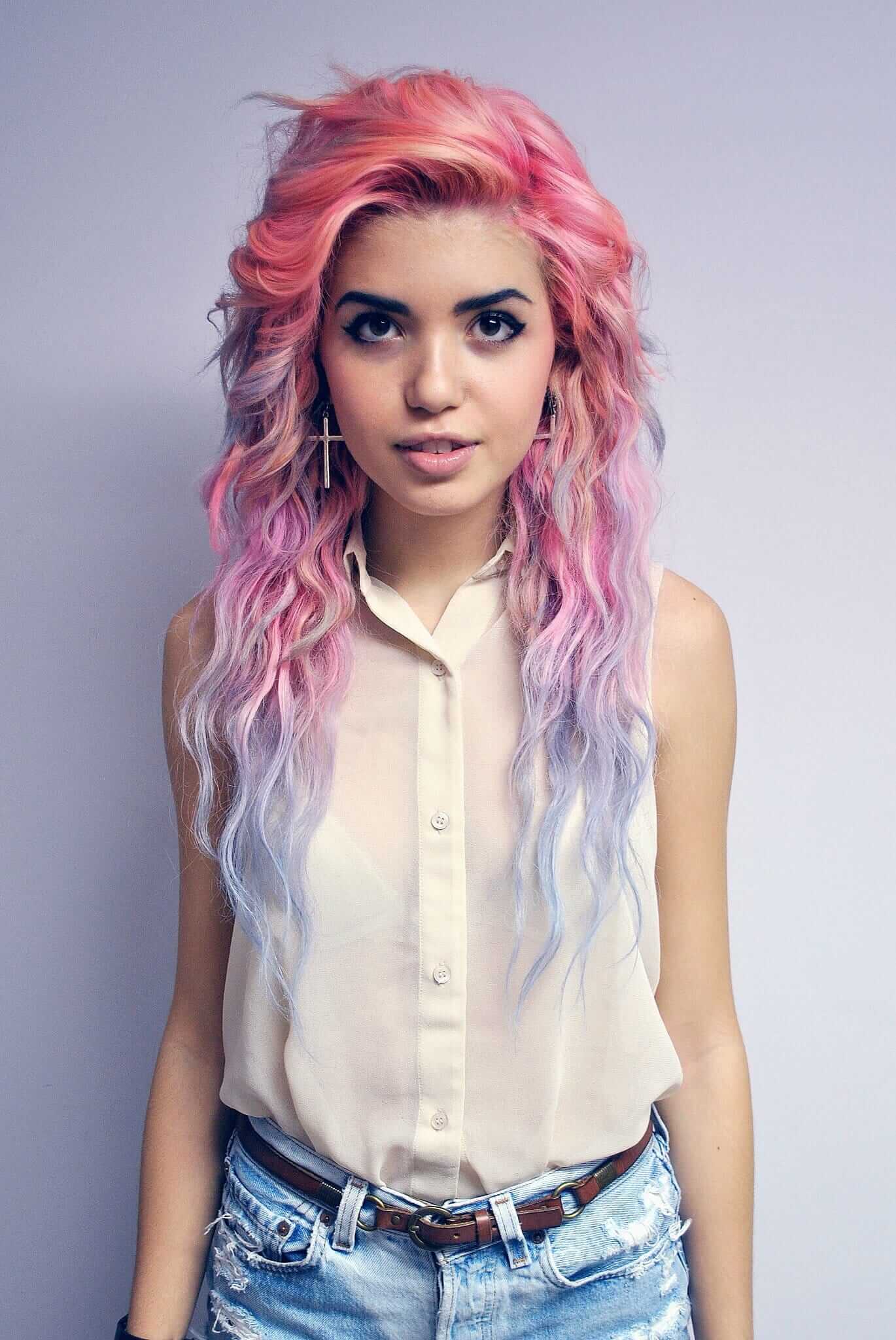 pastel goth hair colors