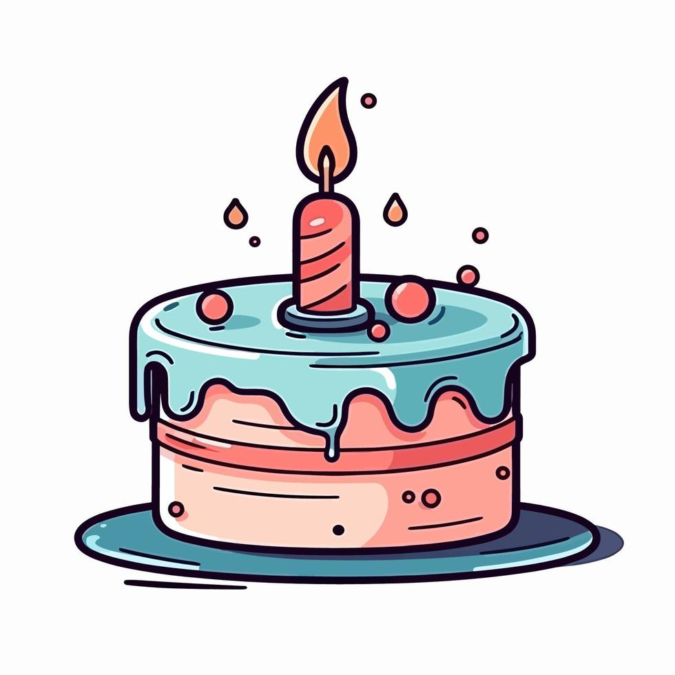 birthday cake vector