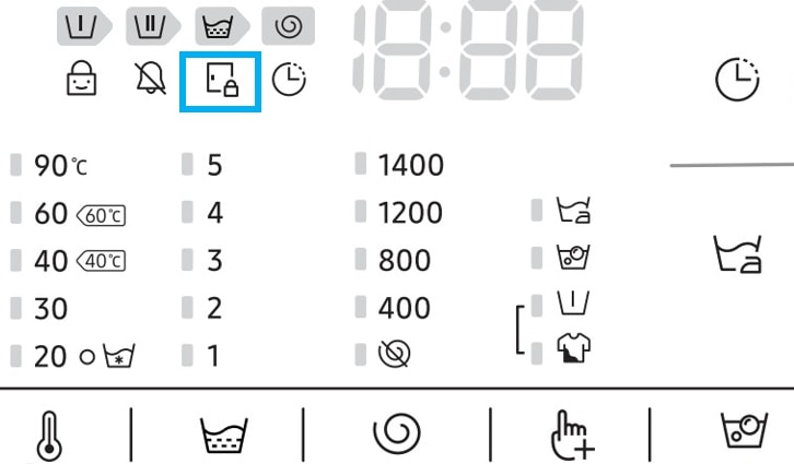 samsung washer icons