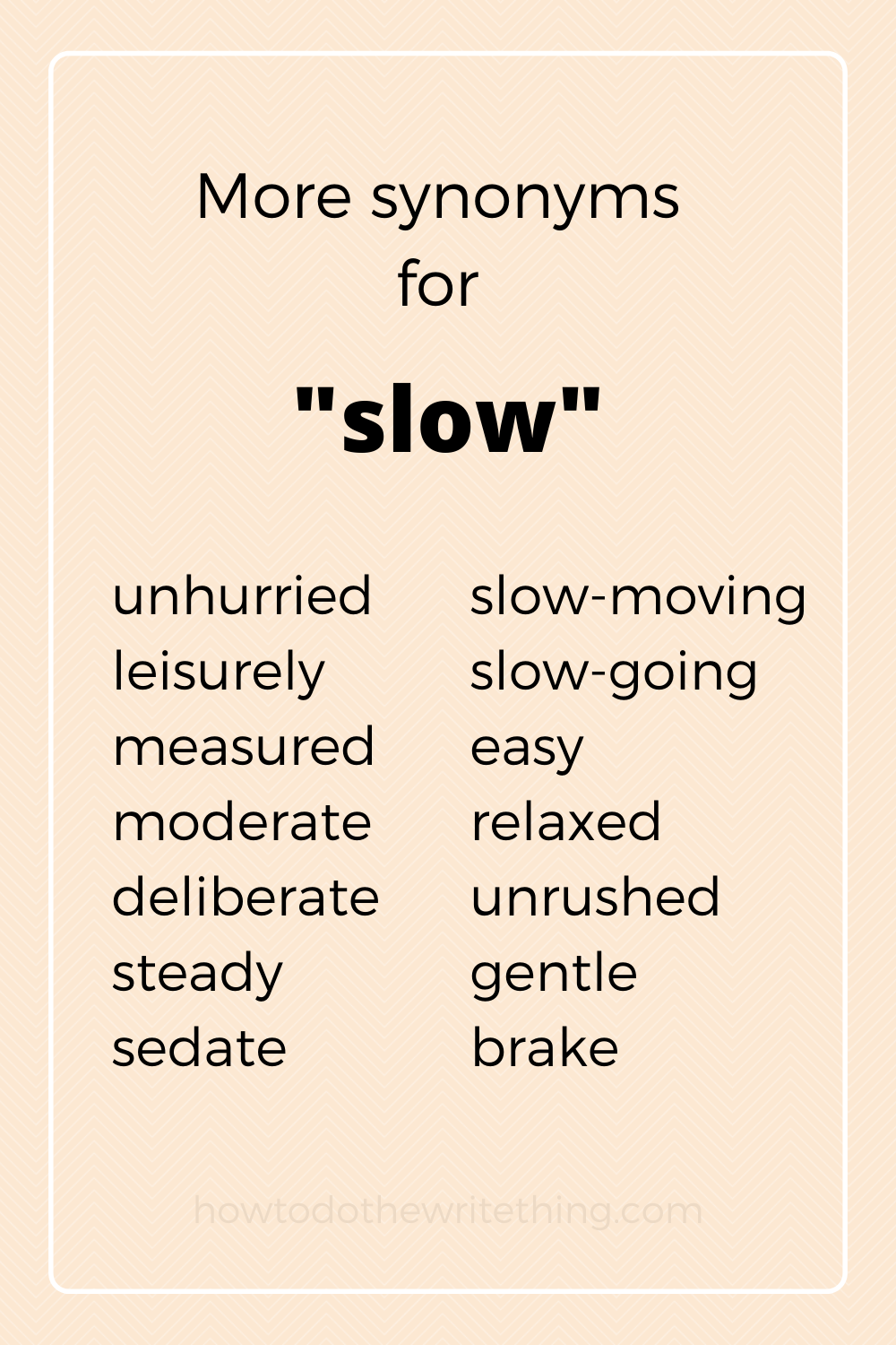 synonyms for slowly