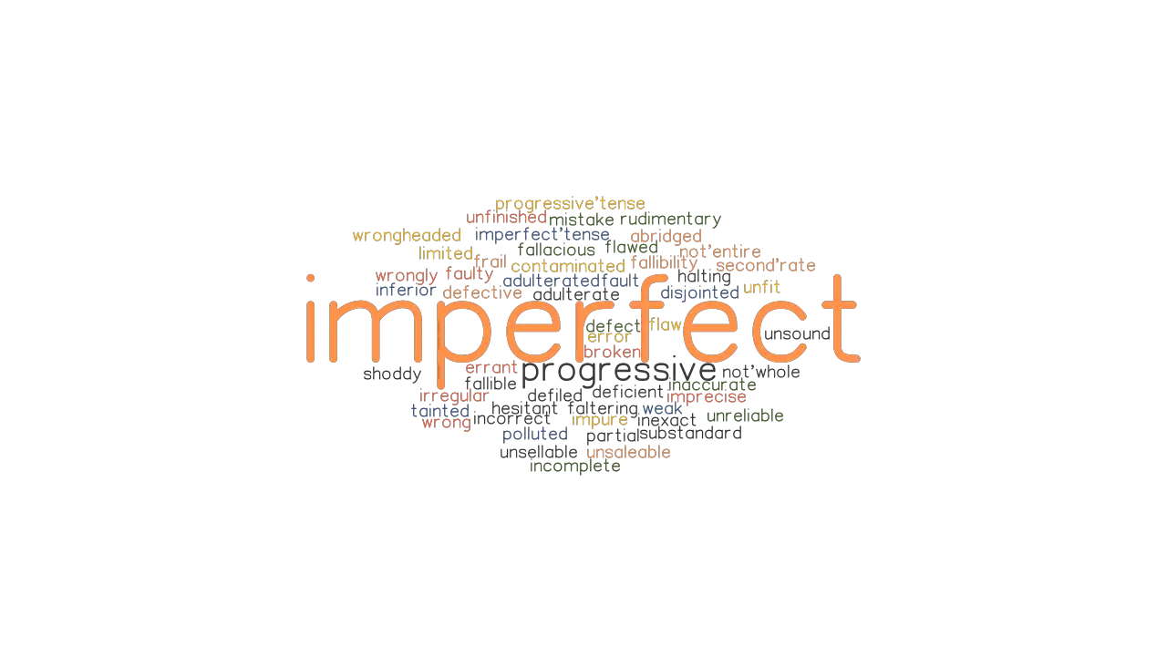 another word for imperfect