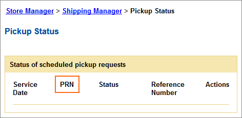 ups pick up request