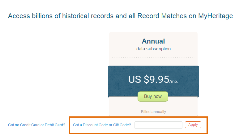 myheritage discount code