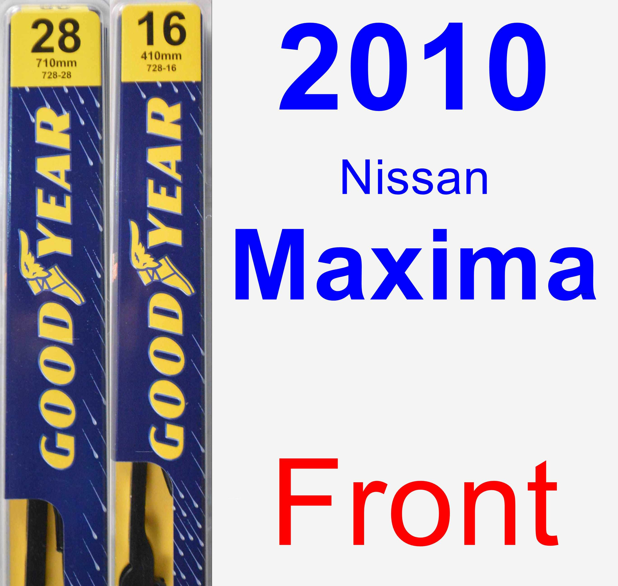 2010 nissan maxima wiper blade size