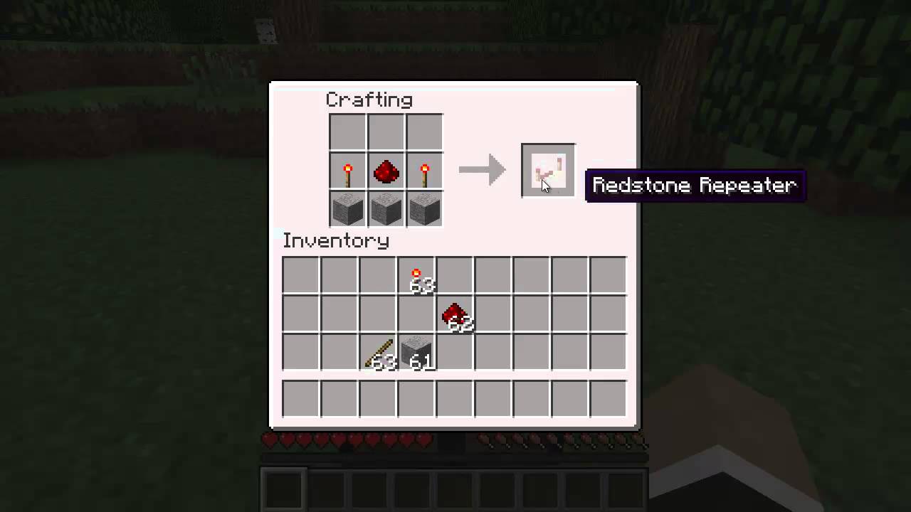 how to make a redstone repeater