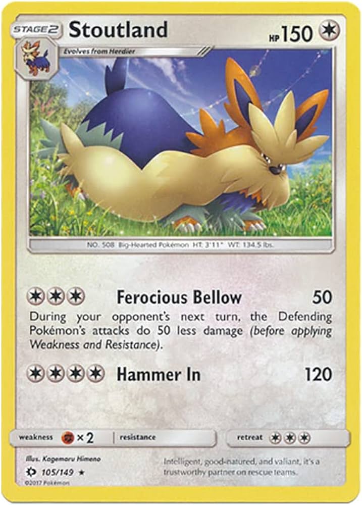 pokemon stoutland card