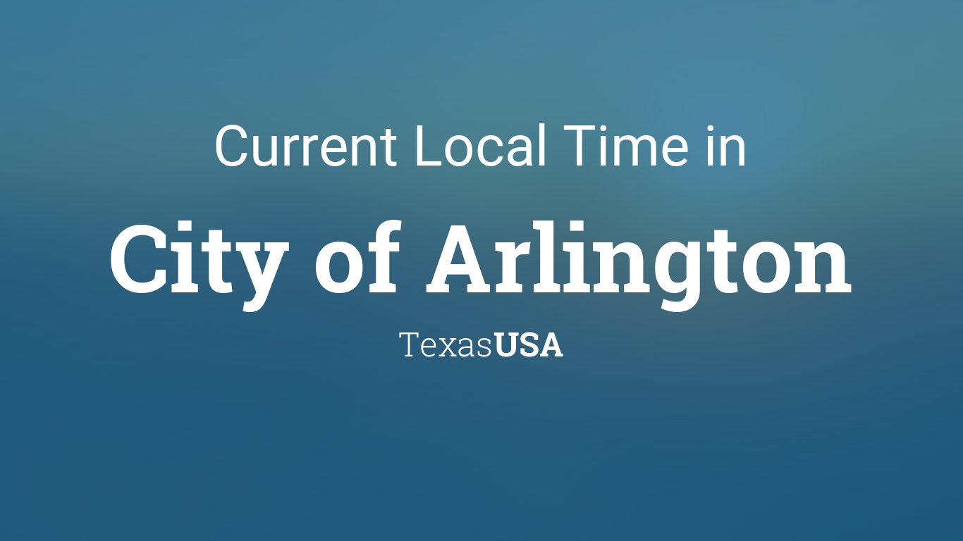 arlington texas time zone