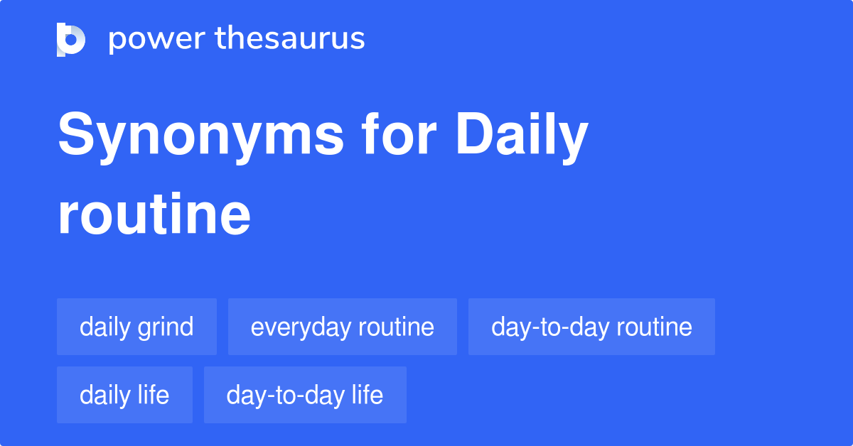 routine synonym