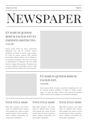 free newspaper template