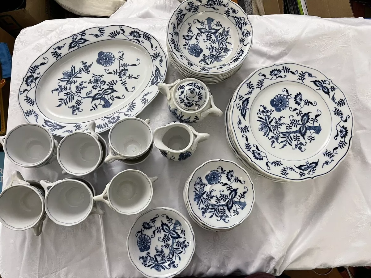 vintage blue danube china