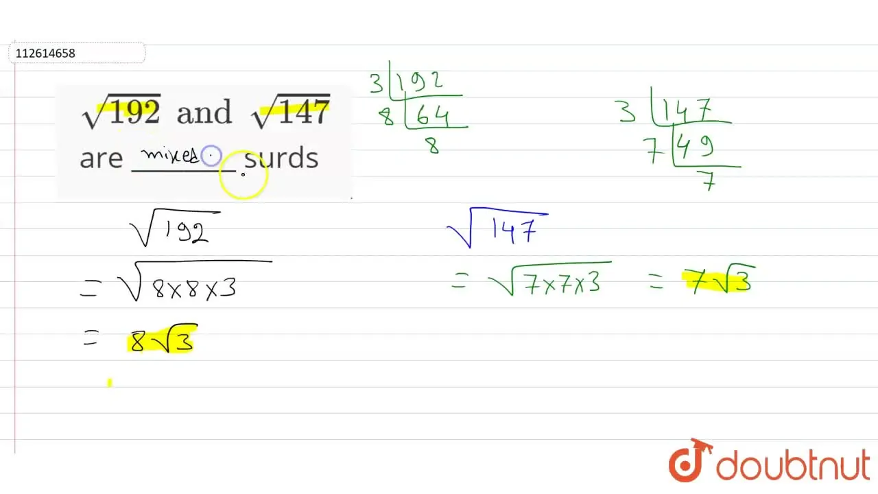 sqrt 192 simplified