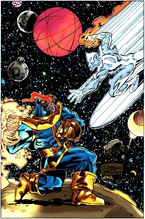 silver surfer vs thanos