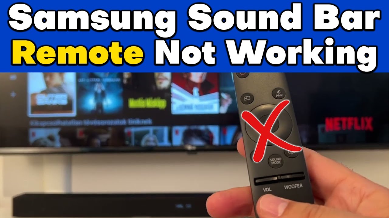 samsung soundbar remote volume not working