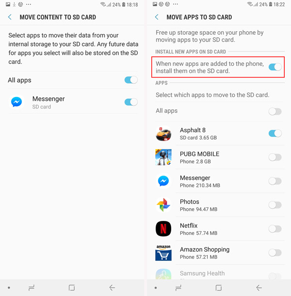 move apps to sd card android 8