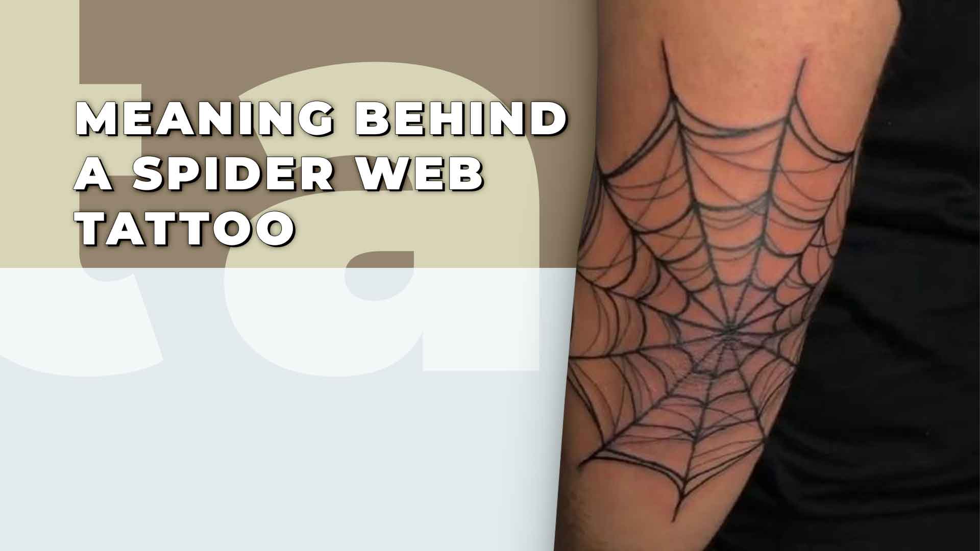 what does spider web tattoo on elbow mean