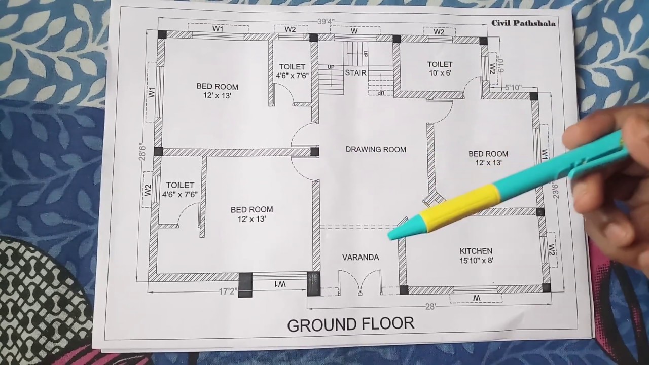 1300 sq ft house plans 3 bedroom indian style