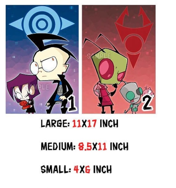 invader zim zim and gaz