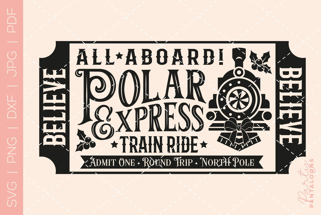 polar express shirt svg