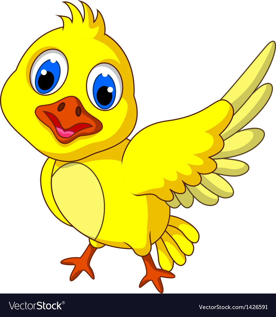 yellow bird clipart