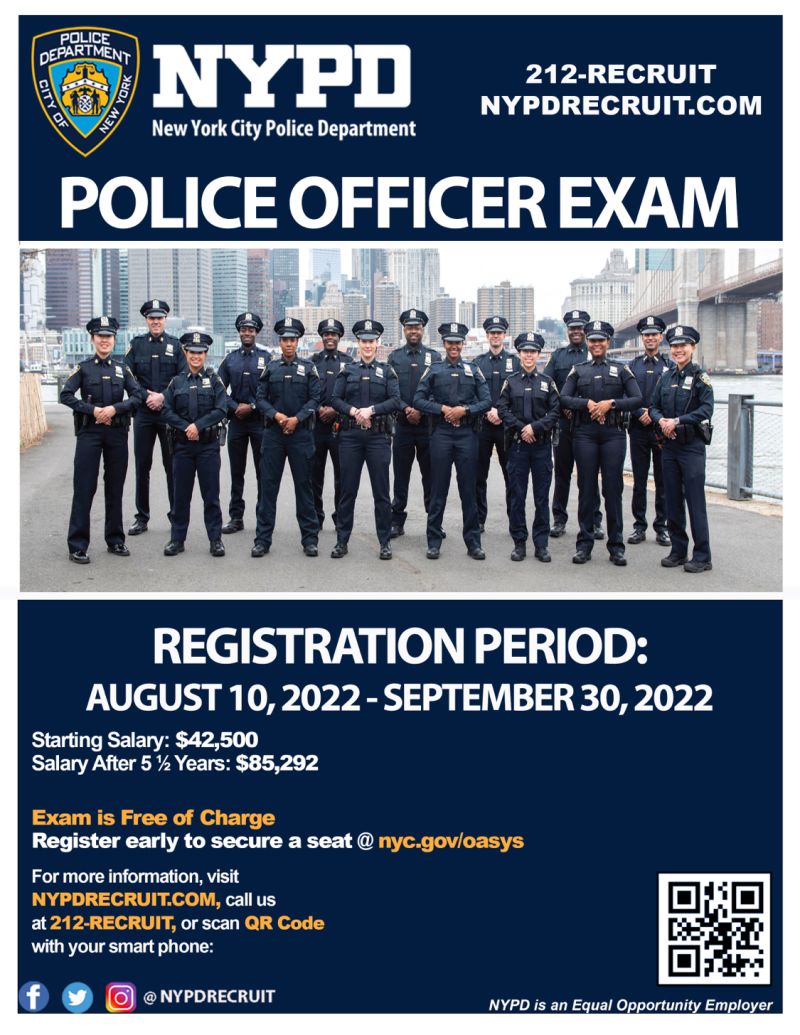 nypd starting salary