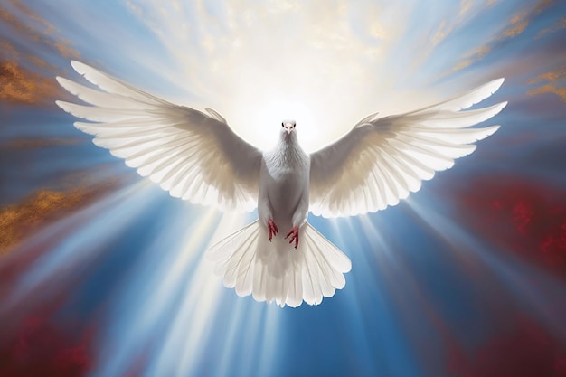 holy spirit dove flying