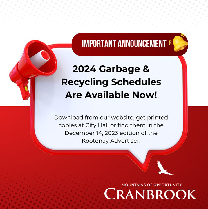 cranbrook garbage schedule 2023