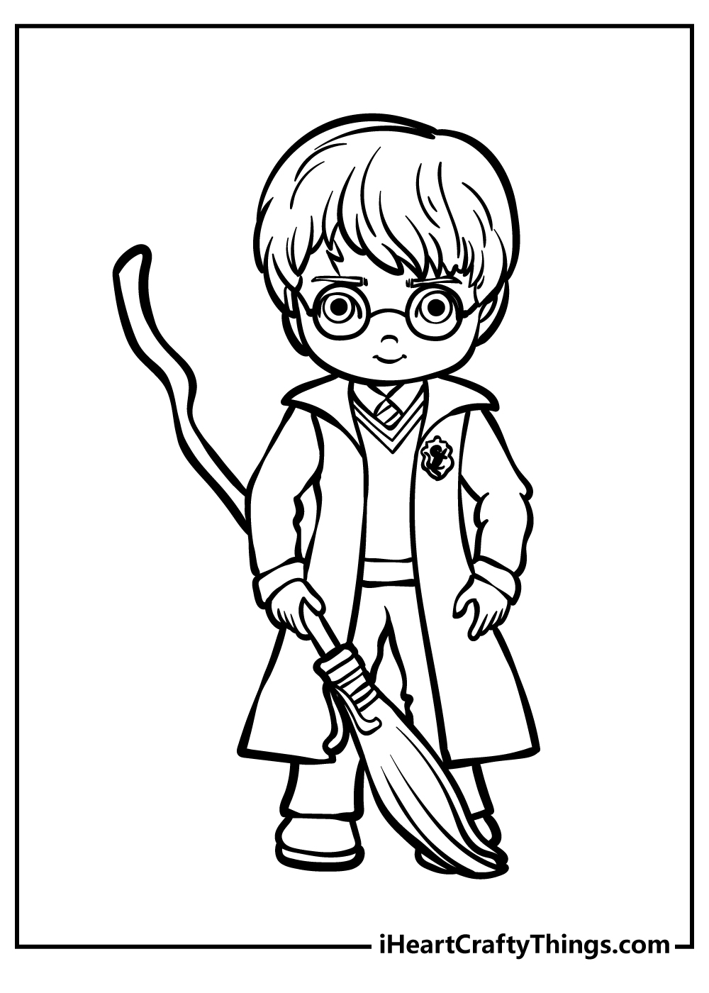 harry potter colouring page