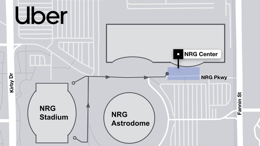 nrg stadium uber drop off