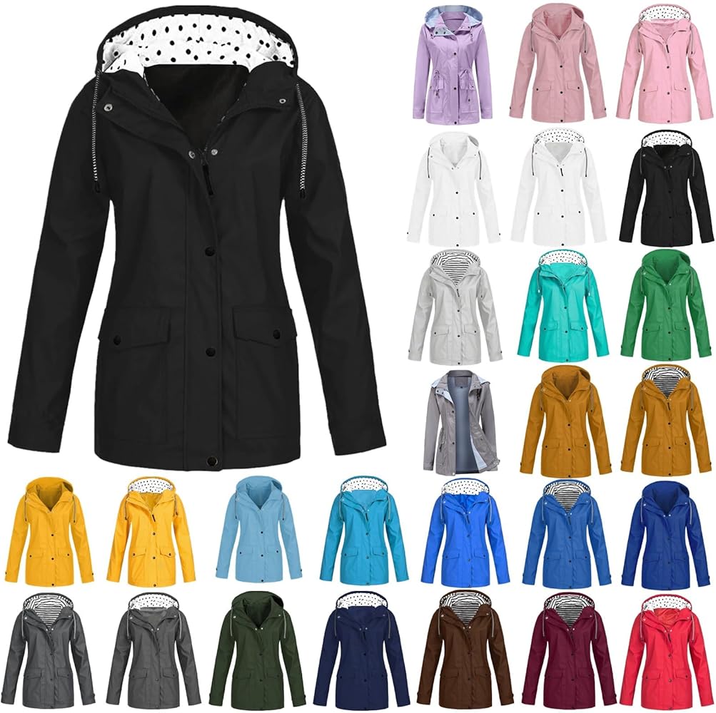 ladies rain coats amazon