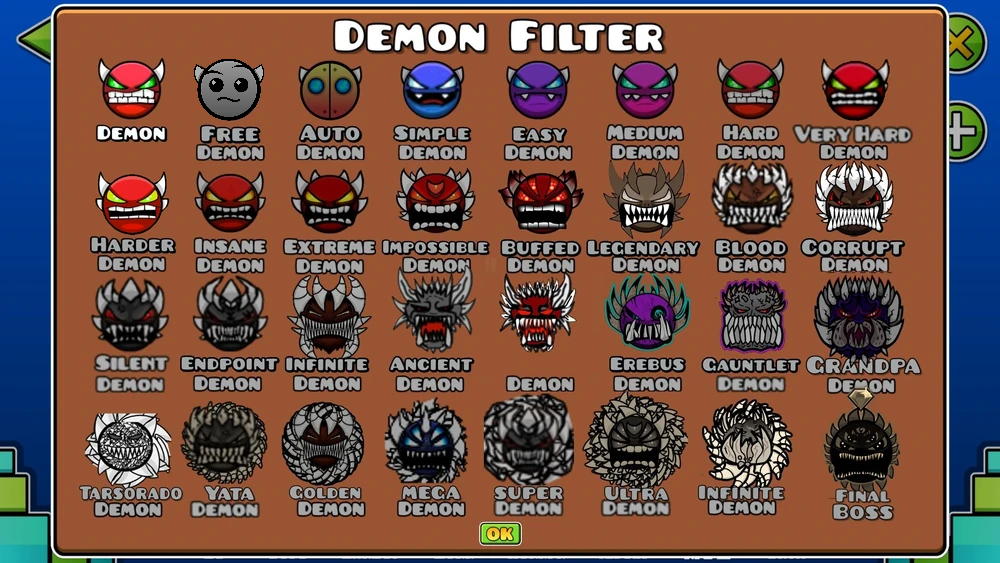 easy demon list