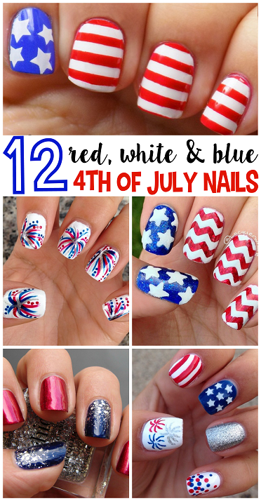 nail art design for july 4