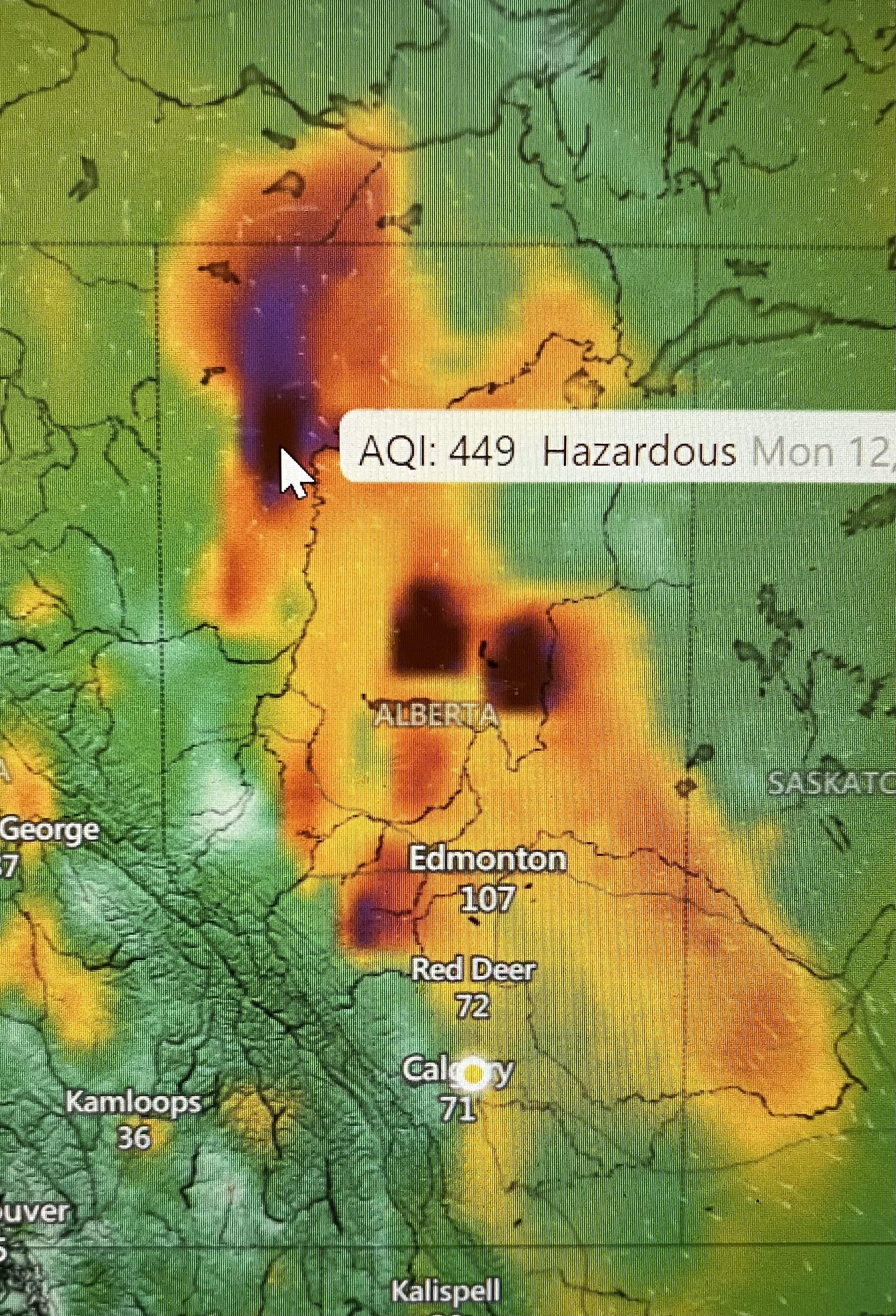 air quality index fort mcmurray