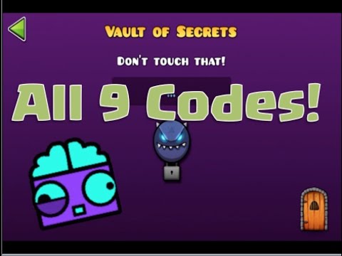 all codes for the vault of secrets