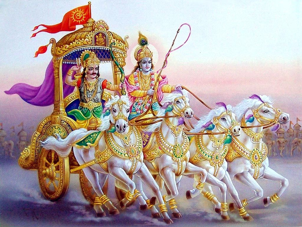 shree krishna arjun images hd