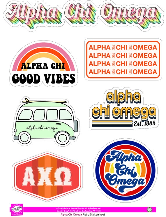 alpha chi omega stickers