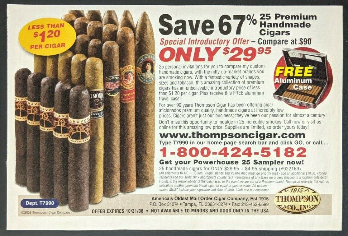 thompson cigars