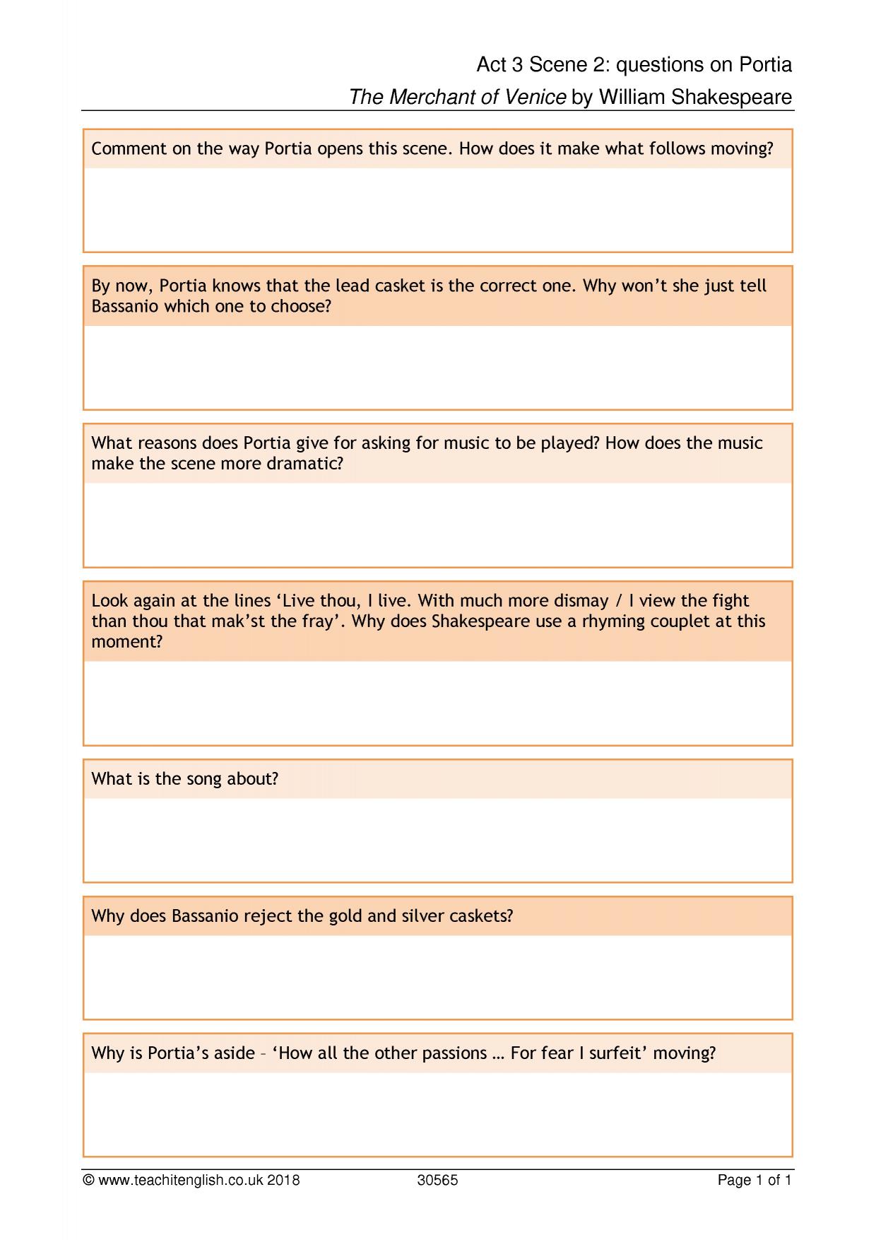 merchant of venice act 2 scene 3 questions and answers