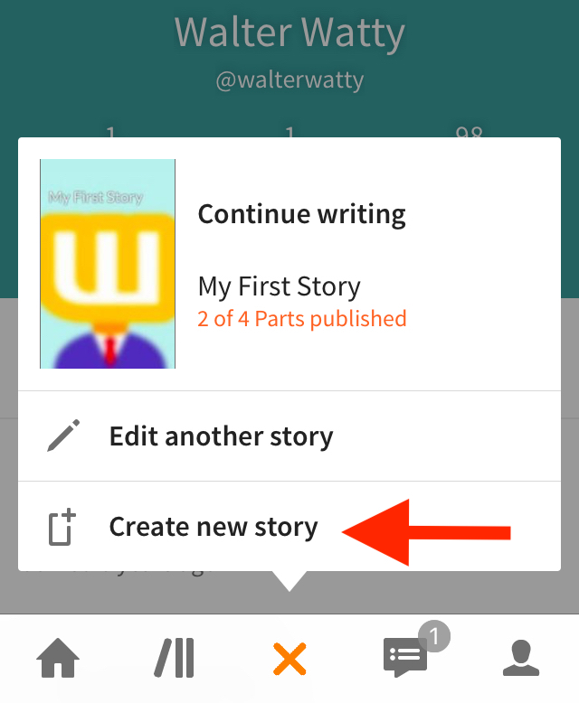 wattpad write a story