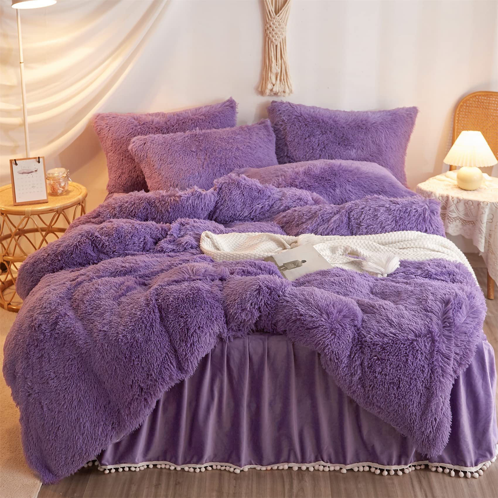 purple bed comforter set