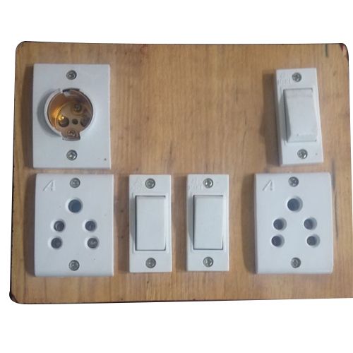 wooden electrical switch board