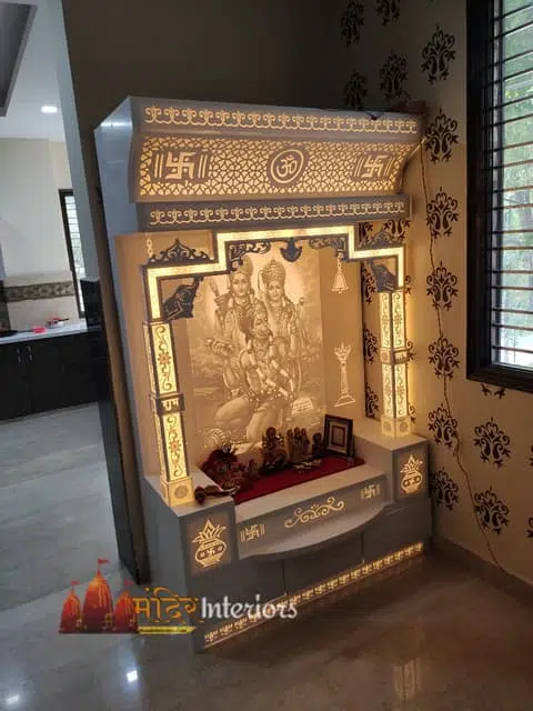 corian mandir for home