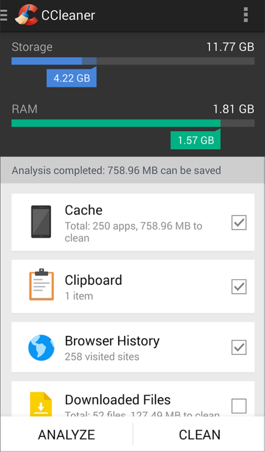 ccleaner for android