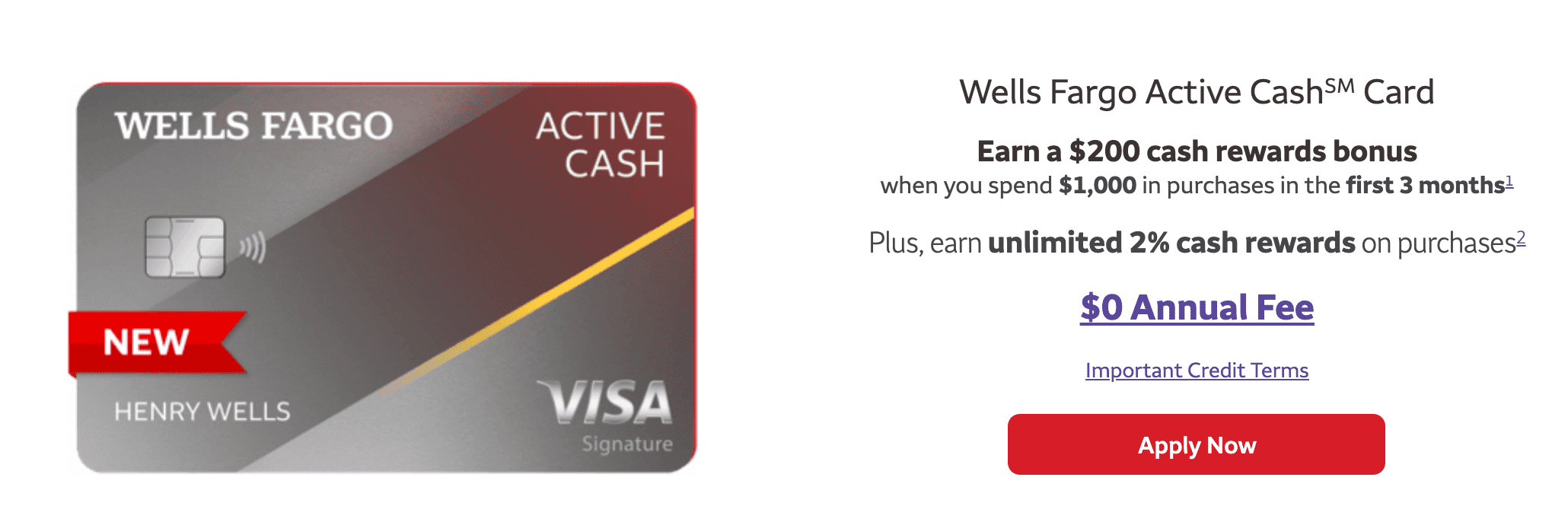 wells fargo 2 cash back