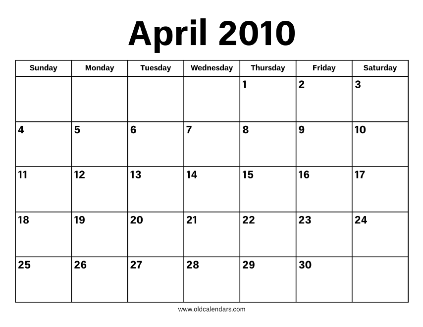 april 2010 hindu calendar