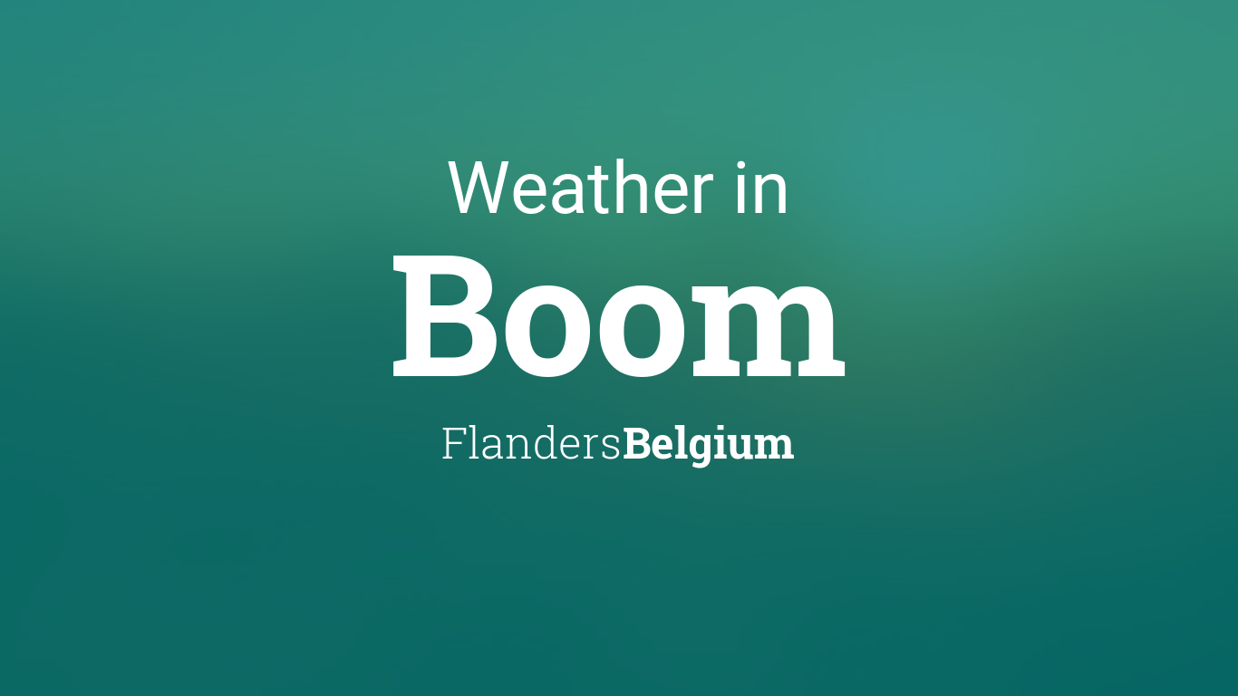 boom belgium weather